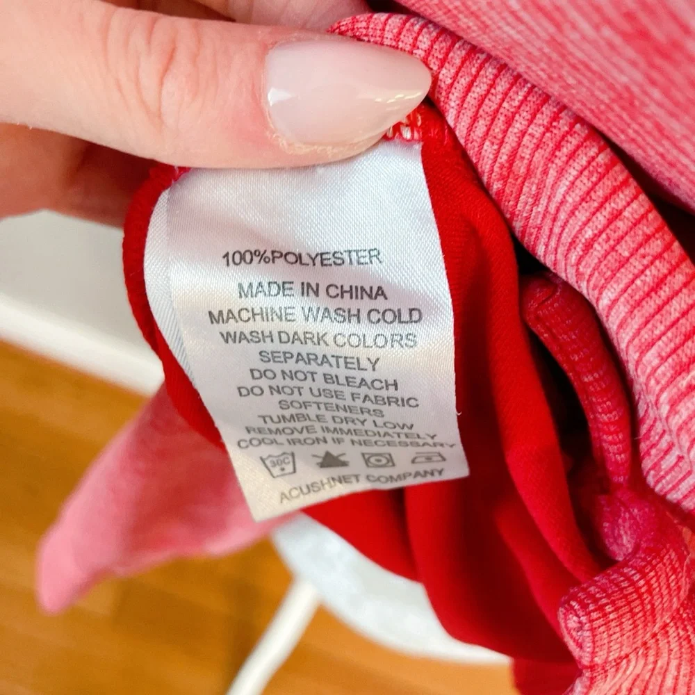 FootJoy red mens Quarter-Zip Performance Pullover – Women’s XL - Picture 9 of 9